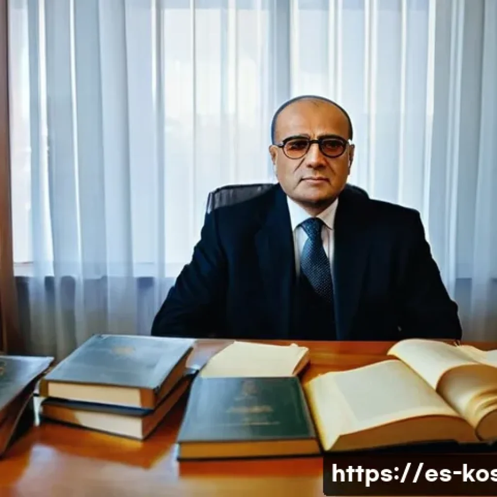 코소보 유명 인물 - A dignified portrait of Ibrahim Rugova, the peaceful leader of Kosovo’s independence movement, depic...