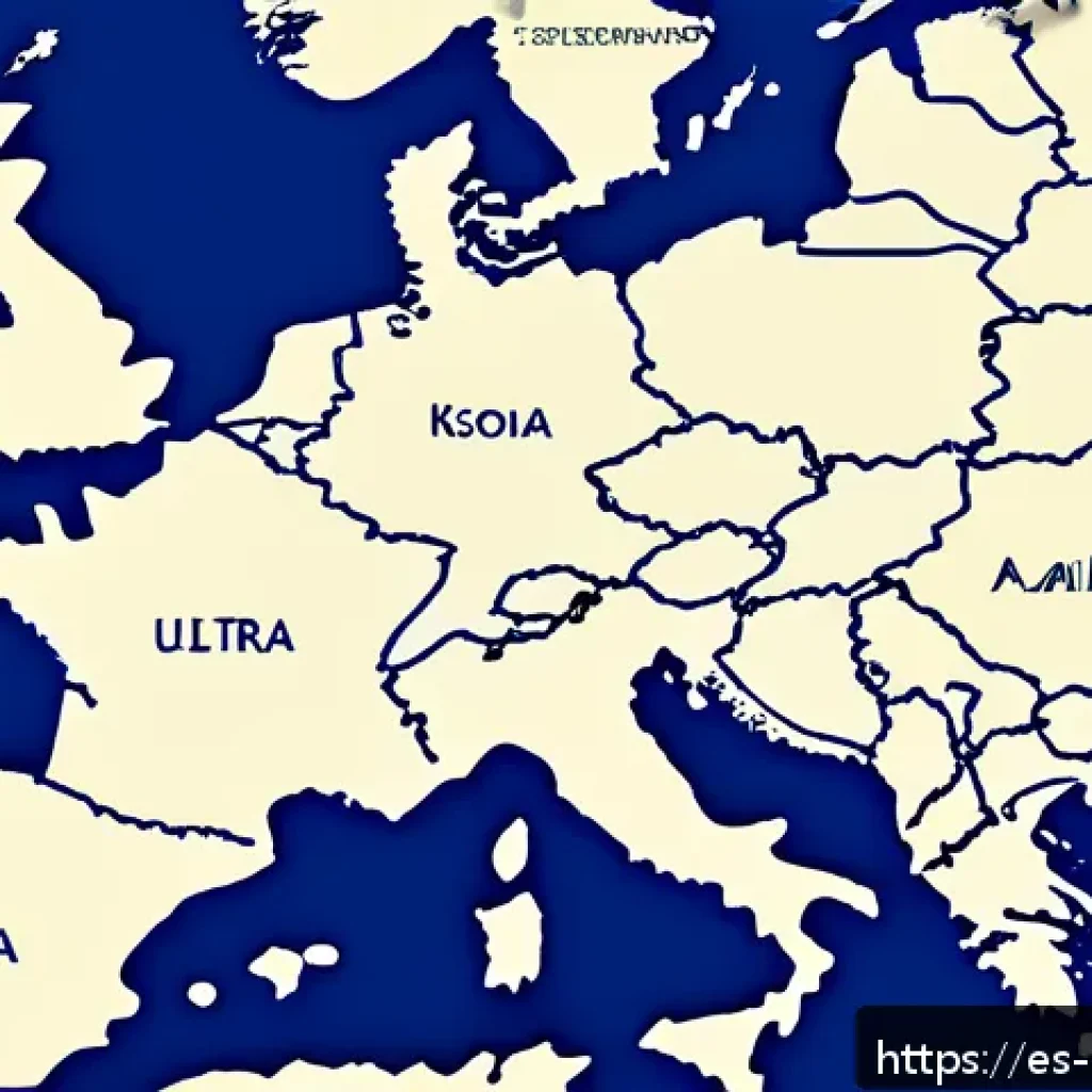 코소보 국제적 승인 국가 - A detailed geopolitical map of the Balkans region highlighting Kosovo and neighboring countries, fea...